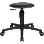 Drehhocker Tec 60 - schwarz, Sicherheitsdoppelrollen...