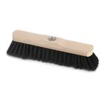 NÖLLE Stubenbesen Holz mit Metallgewinde - 28 cm, natur