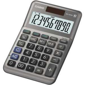 Casio Tischrechner anzeigend MS-100 FM 10 Stellen, Solar/Batterie