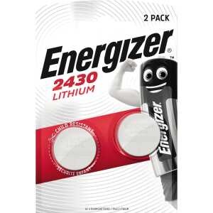 ENERGIZER Knopfzellen-Batterie Lithium CR2430 3,0Volt - 2 Stück