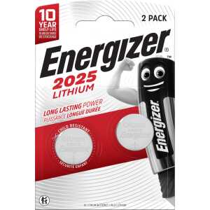 ENERGIZER Knopfzellen-Batterie Lithium CR2025 3,0Volt - 2 Stück
