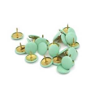 Reißnägel SUN, kunststoffüberzogen, Hellgrün, Ø 9,5 mm, Dose à 100 Stück