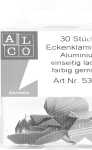 Eckenklammern, Aluminium, lackiert, bunt gemischt,...