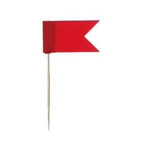 Markierfähnchen, Rot, SB-Dose à 20 Stück