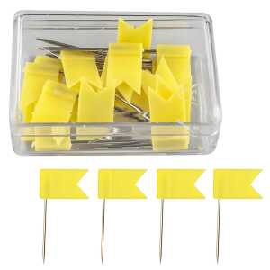 Markierfähnchen, Gelb, SB-Dose à 20 Stück