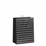 Geschenktasche Streifen Punkte 18x23x10cm, mit Kordel und...