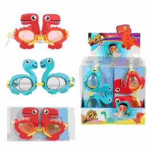 Tauchermaske Dinosaurier sortiert, 2 verschiedene Farben, ab 3 Jahren