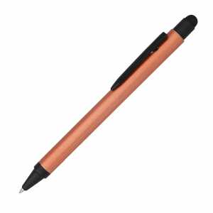 Kugelschreiber ALU Stylus Rosegold mit Stylus Tip Schreibfarbe schwarz