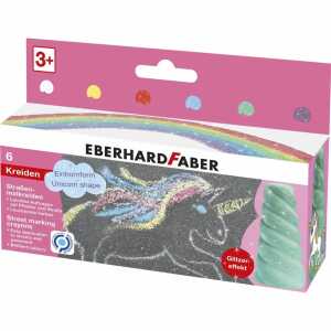 Straßenmalkreide 6ST Einhorn sortiert EBERHARD FABER 526560