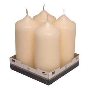 Stumpenkerzen 50x110mm ivory 4er, KCB