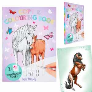 Miss Melody Copy & Colouring Book, Durchpausbuch 24x Transparentpapier