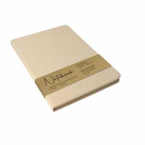 Notizbuch A5 Retro beige 72 Blatt dotted, ca. 14,5 x 21 cm, 100g/m²