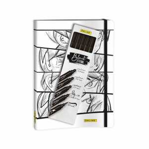 Bulletjournal Manga weiß und Black Lettering Set,