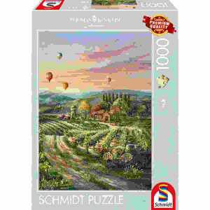 Puzzle Peaceful Valley Vineyard 1000 Teile, Thomas Kinkade