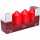 Stumpenkerzen 78x150mm rot 4er, KCB