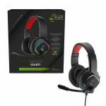 Headset GS301 schwarz rot, kabelgebunden, USB Anschluss,