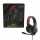 Headset GS301 schwarz rot, kabelgebunden, USB Anschluss,