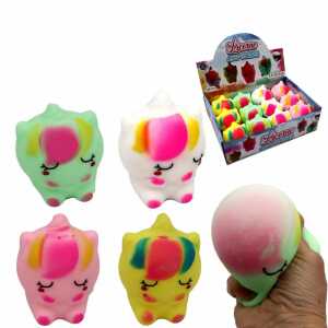 Anti-Stress Einhorn sortiert, 4 verschiedene Farben