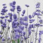 Serviette 33x33cm Violet violett FSC-Mix