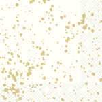 Serviette 33x33cm Sprenkel gold FSC-Mix