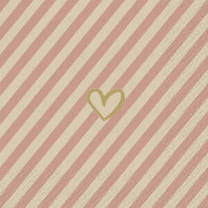 Motivserviette 33x33cm Recycling Liebe STEWO 2572 5999 28 3lag