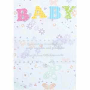 Klappkarten Geburt+Taufe 4 Jahreszeiten Motiv 001