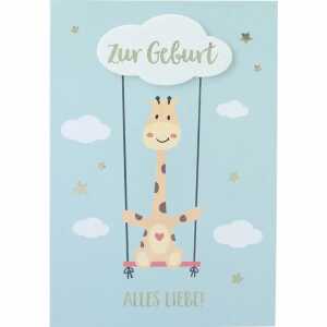 Klappkarten Geburt+Taufe 4 Jahreszeiten Motiv 006