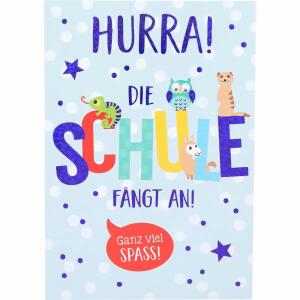 Klappkarten Schule 4 Jahreszeiten Motiv 004