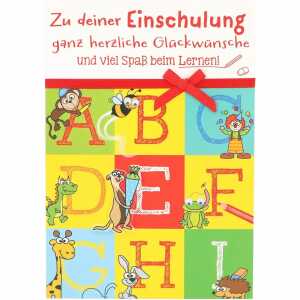 Klappkarten Schule 4 Jahreszeiten Motiv 005