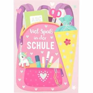 Klappkarten Schule 4 Jahreszeiten Motiv 007