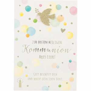 Klappkarten Kommunion 4 Jahreszeiten Motiv 008