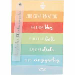 Klappkarten Konfirmation 4 Jahreszeiten Motiv 002