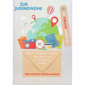 Klappkarten Jugendweihe 4 Jahreszeiten Motiv 007