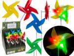 OOTB Bunte Windmühle mit 3 LED farbwechselnd H: 28 cm