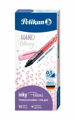 Pelikan Tintenschreiber Inky 273 pastel hel rosa 10 Stück in Faltschachtel