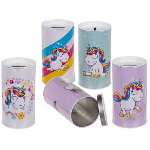 OOTB Metall-Spardose Comic Einhorn