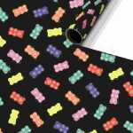 Geschenkpapier 70cmx2m Baia schwarz