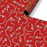 Geschenkpapier 70cmx2m Dany rot