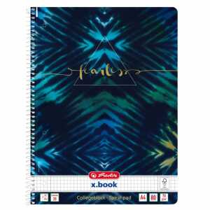 Herlitz Spiralblock A4 80 Blatt Lineatur New Batik Fearless