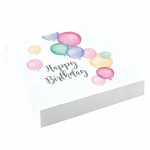 Serviette 33x33cm Happy Birthday Pastel, 3-lagig, 20...