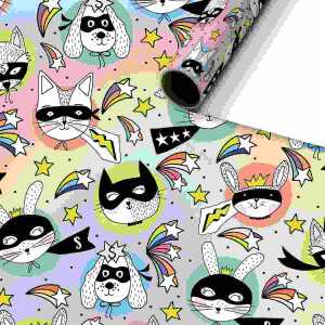 Geschenkpapier 70cmx1,5m Piper blau