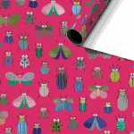 Geschenkpapier 70cmx1,5m Beetle pink