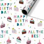 Geschenkpapier 70cmx1,5m Adriana weiss