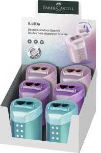 Faber Castell Doppelspitzdose konisch Sparkle RollOn sort