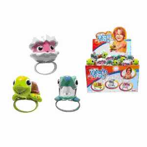 Wasserspritztiere 3fach sortiert, Muschel, Schildkröte, Hai,, SIMBA