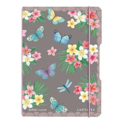 Herlitz Notizheft flex PP A5,40 Blatt,punkt Ladylike Butterflies, my.book