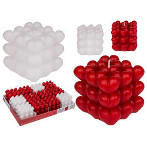 OOTB Kerze Bubble Hearts ca. 6 cm