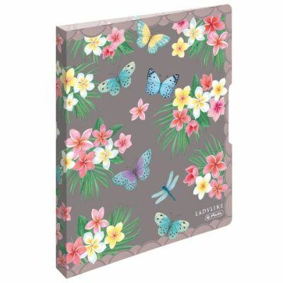 Herlitz Ringbuch A4 PP 2-Ringe 2,7cm Rücken 16mm Füllhöhe Ladylike Butterflies