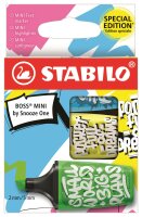 STABILO BOSS MINI by Snooze One 3er Etui grün, gelb,...