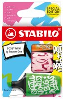 STABILO BOSS MINI by Snooze One 3er Etui grün, pink,...